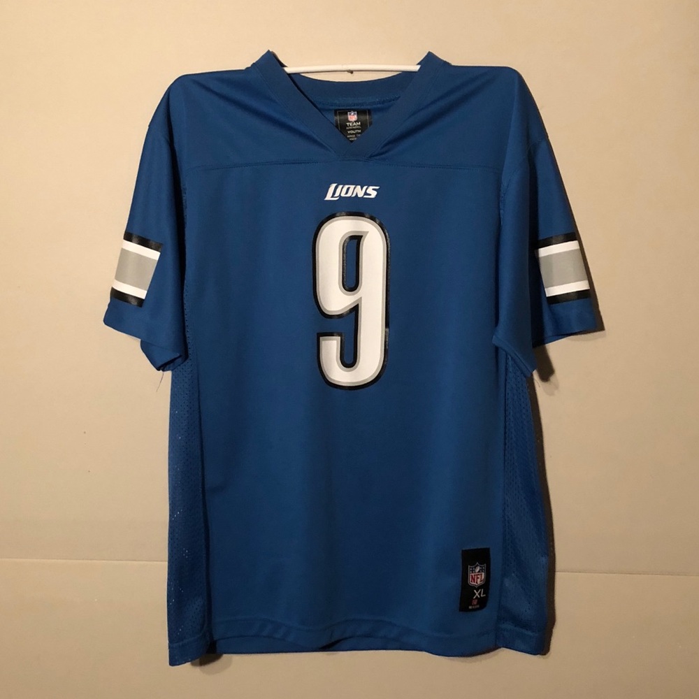 Detroit Lions, Mathew Stafford Jersey- YXlarge